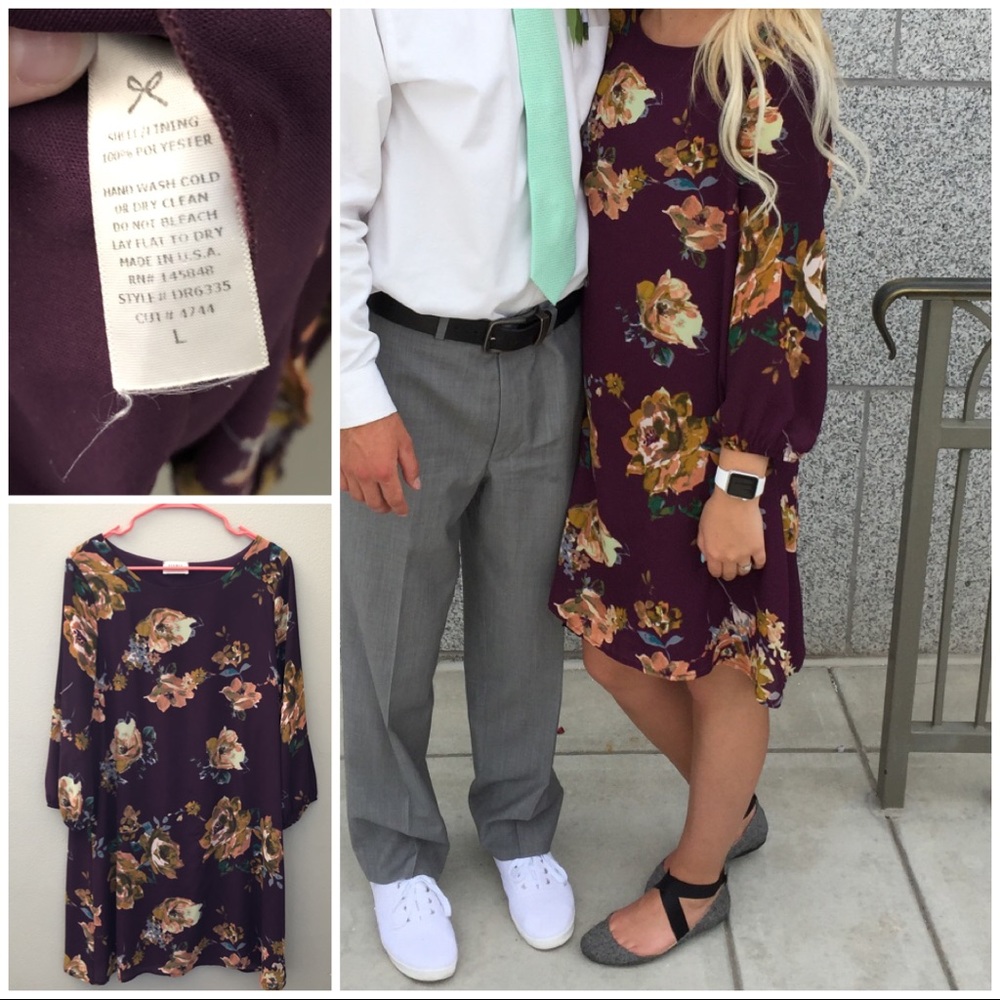 Purple Floral Dress